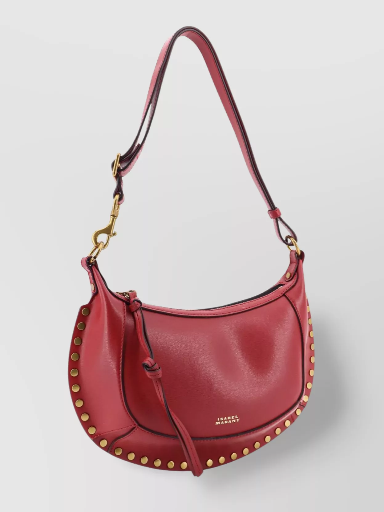 Isabel Marant Moon Leather Crossbody Bag With Studded Detailing