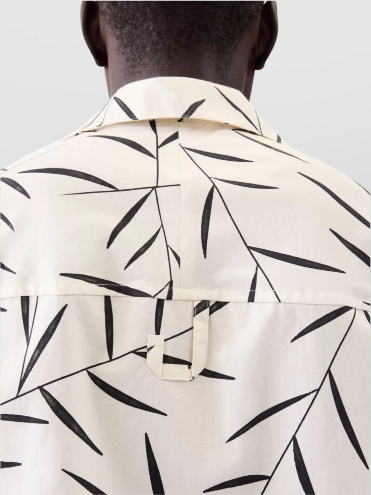 Jacquemus Leaf Print Camp Collar Shirt