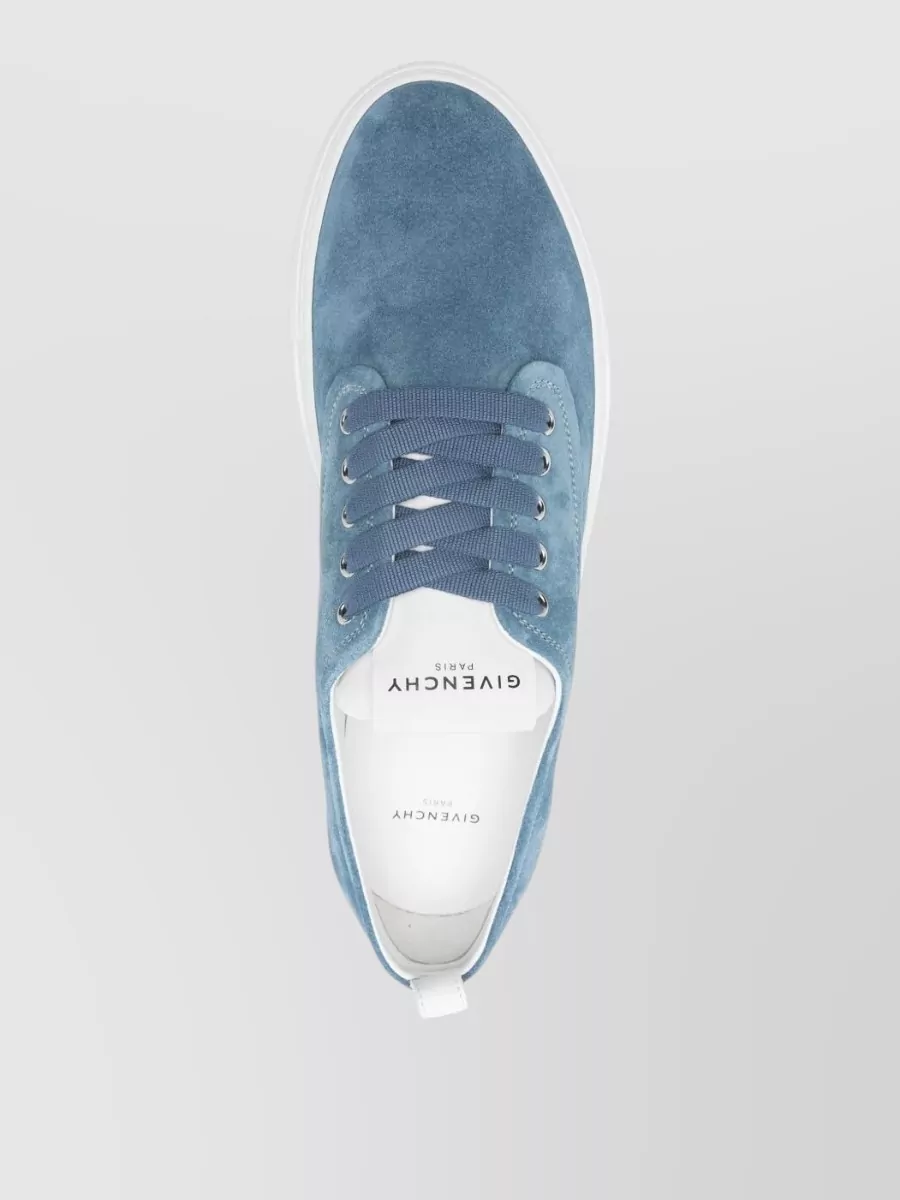 Givenchy Low Sneakers Round Toe Suede Rubber Sole