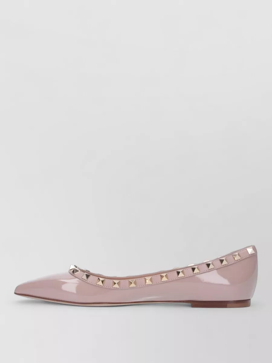 Valentino Garavani Ballerina Shoes Pointed Toe Flat Sole Studs