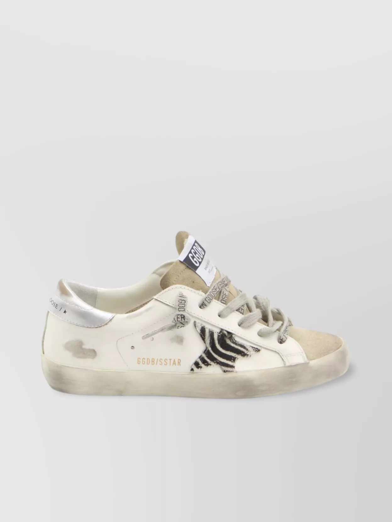 Golden Goose Superstar zebra star sneakers | The Fashion Square