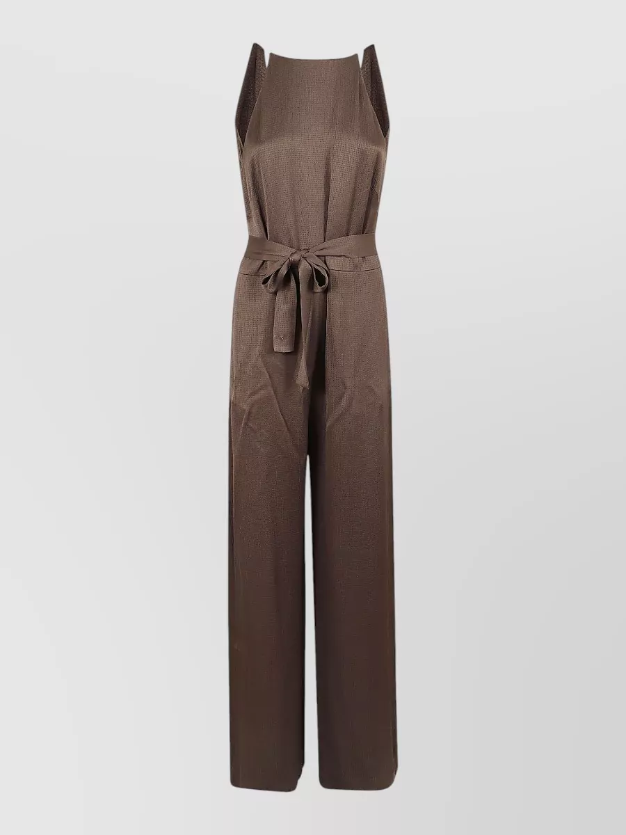Peserico Halterneck Wide-Leg Jumpsuit