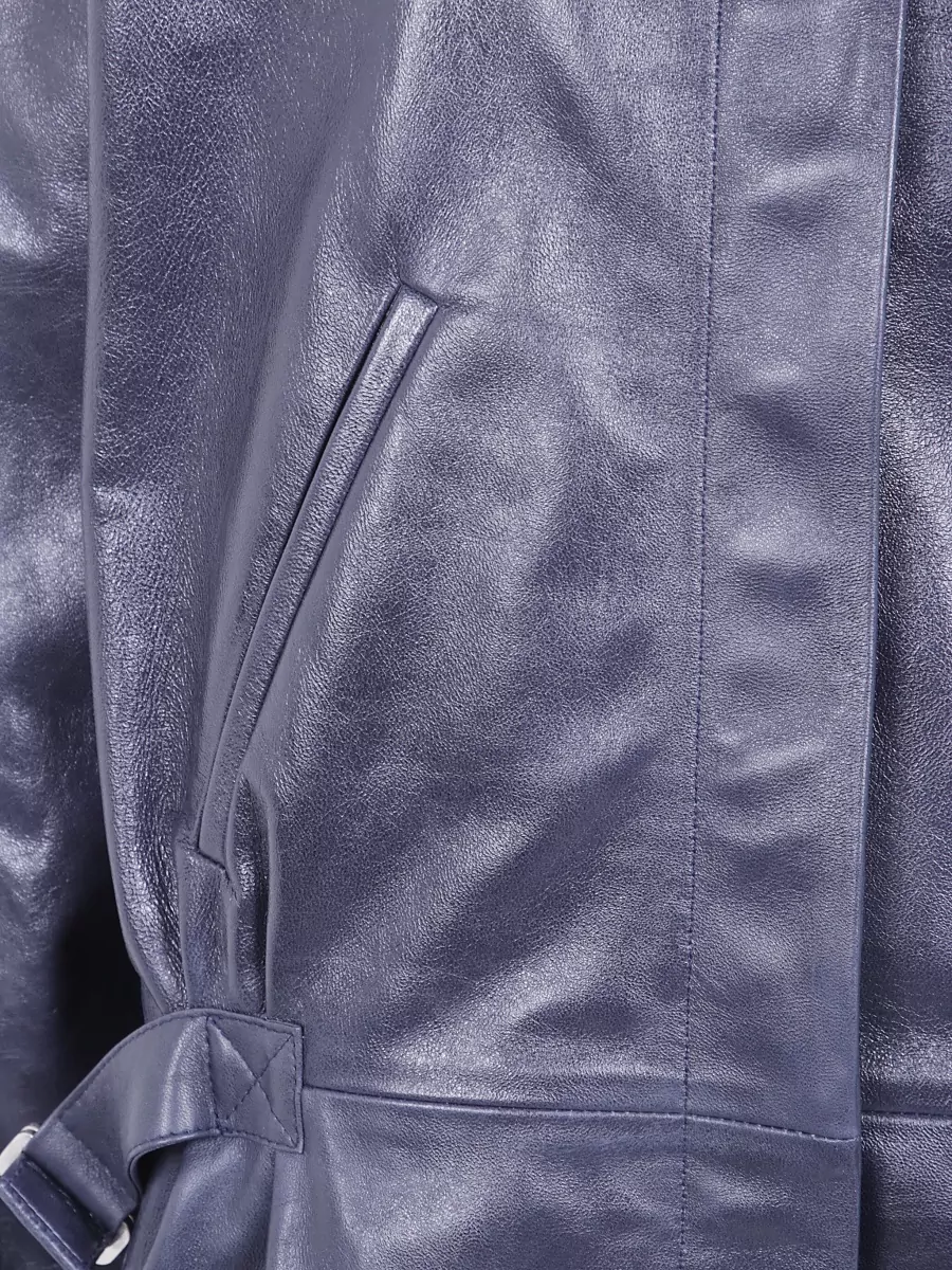 Paloma Wool Shearling-Lined Leather Jacket