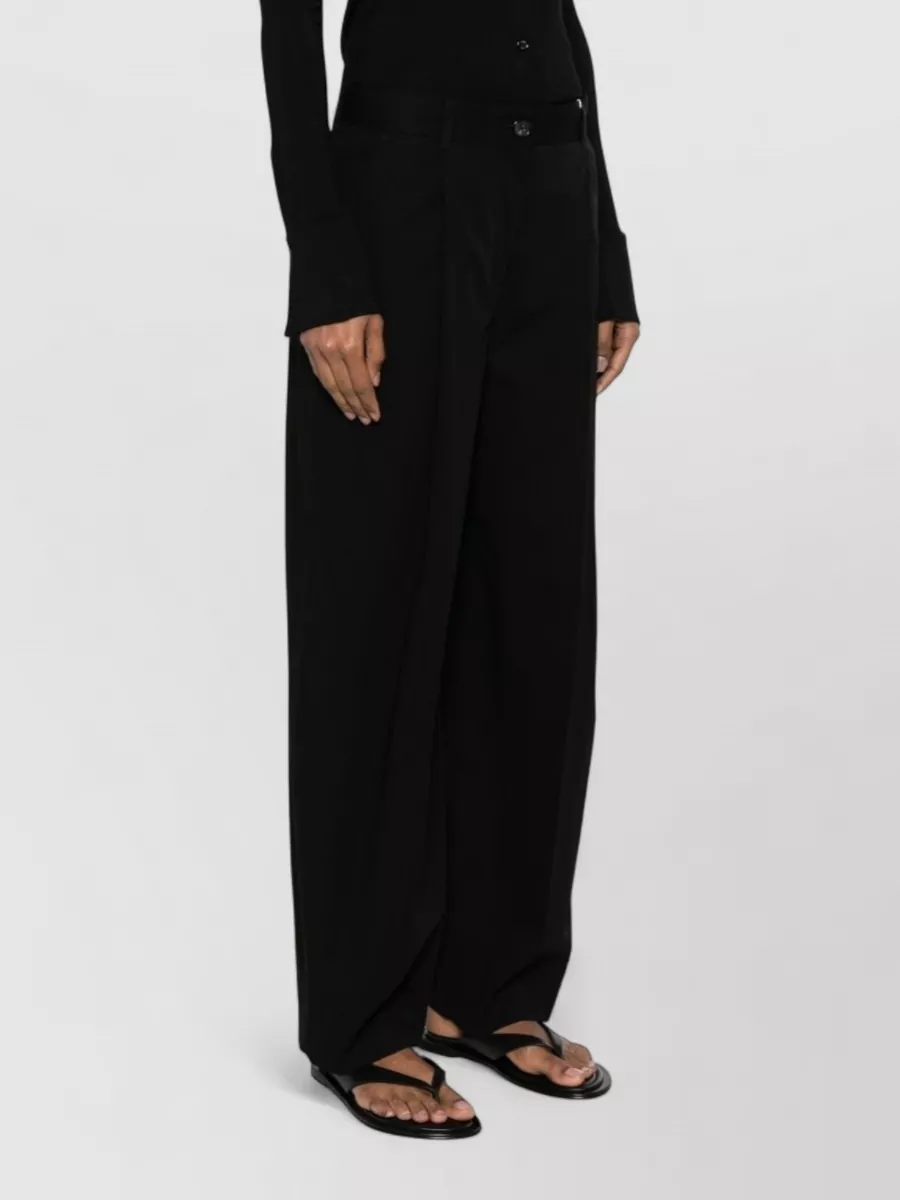 Totême Pleated Wide-Leg Suit Trousers