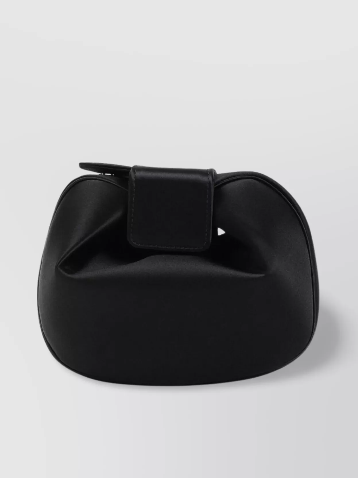 Gabriela Hearst Soft Demi Satin Clutch In Black