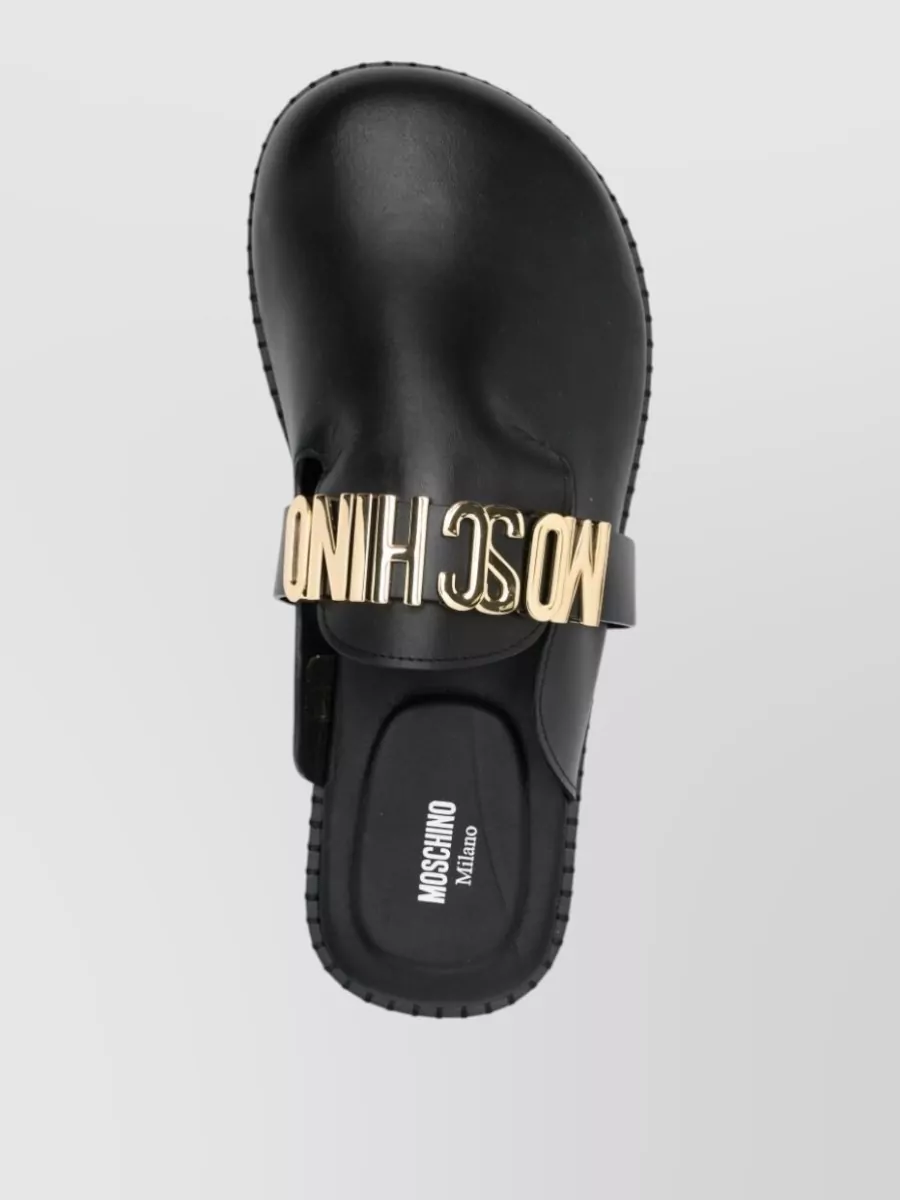 Moschino Leather Mules
