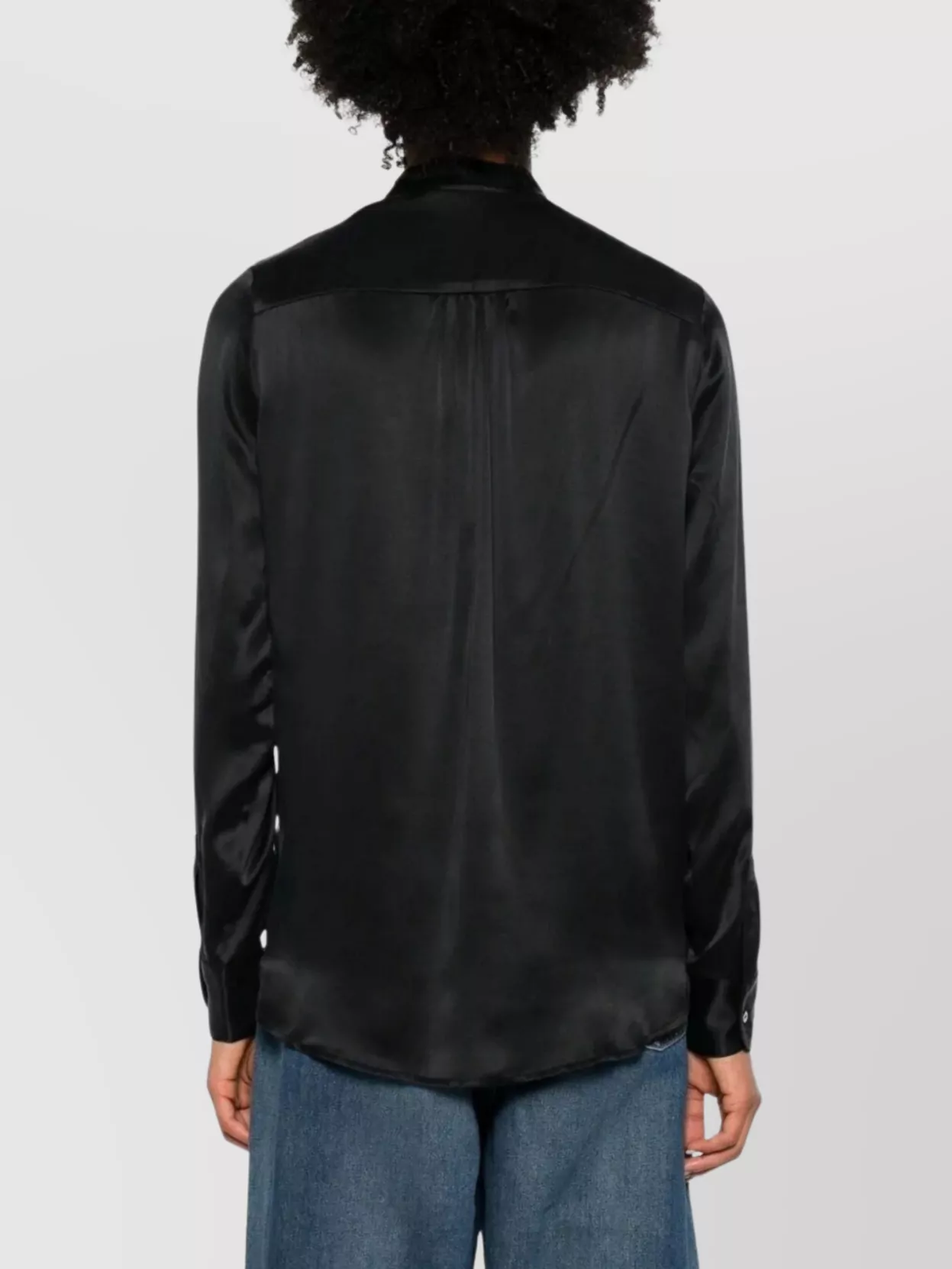 Pierre Louise Mascia Long Sleeve Satin Shirt Adanagum Style