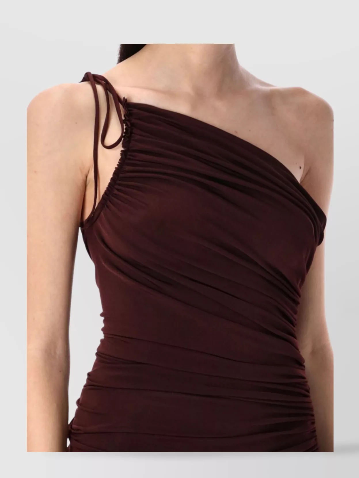 Magda Butrym Asymmetrical Draped Midi Dress