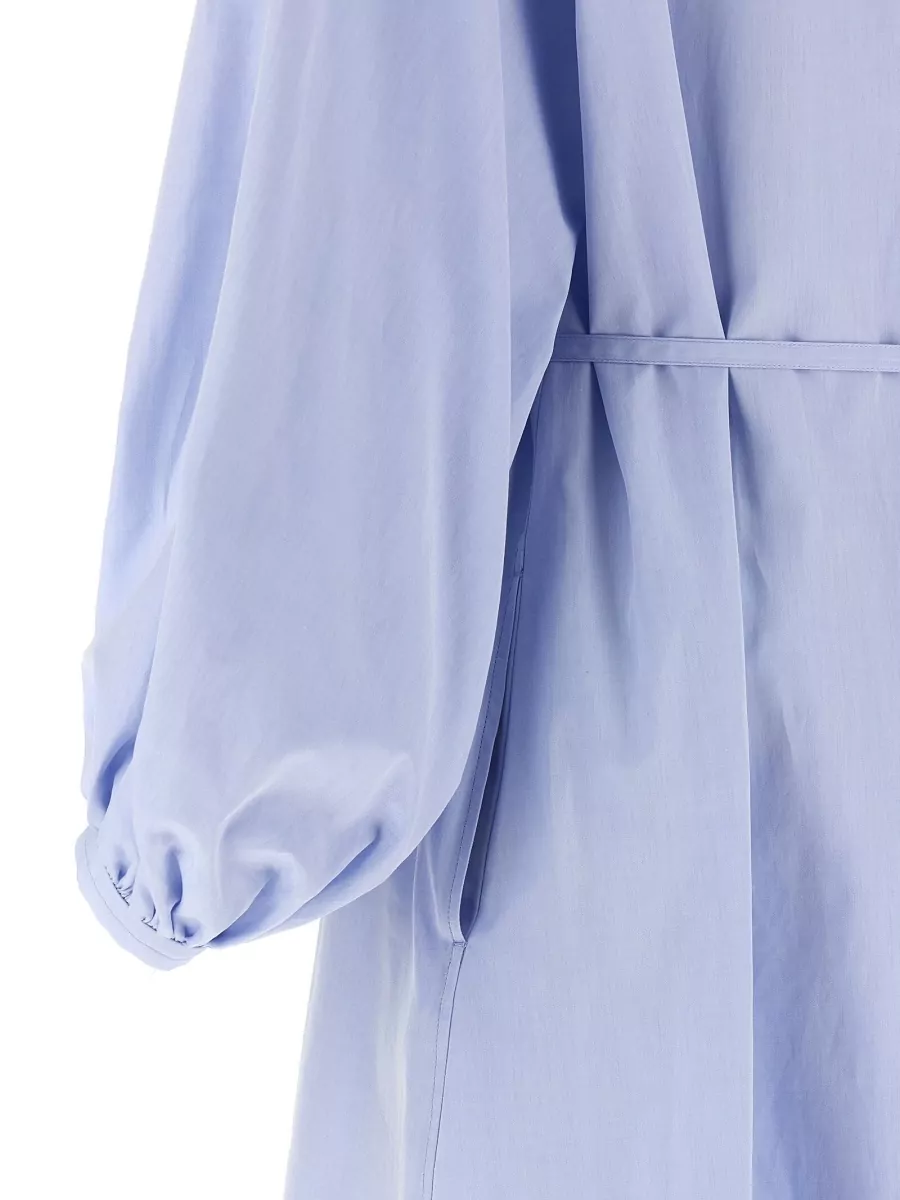 Loulou Studio Vitti Dress Belted Waist Long Sleeves