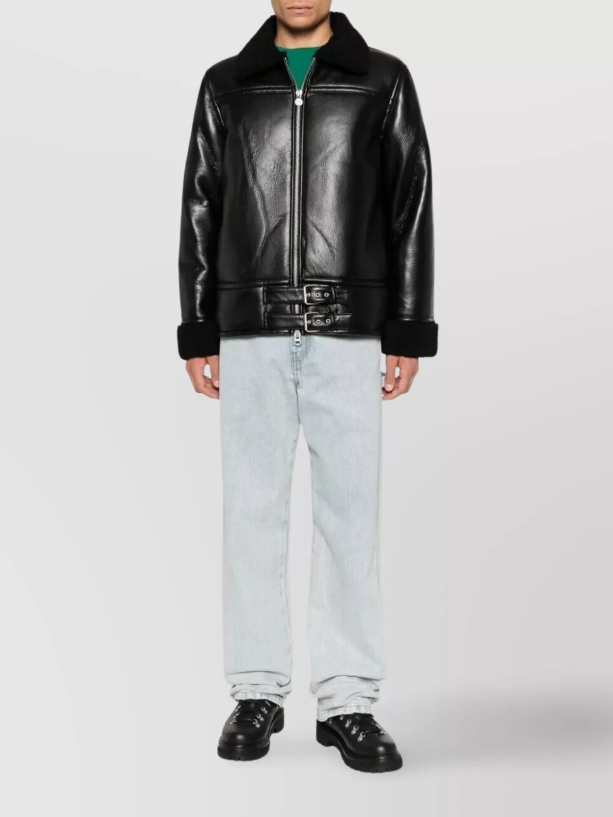 Msgm Straight Leg Denim Trousers With Belt Loops