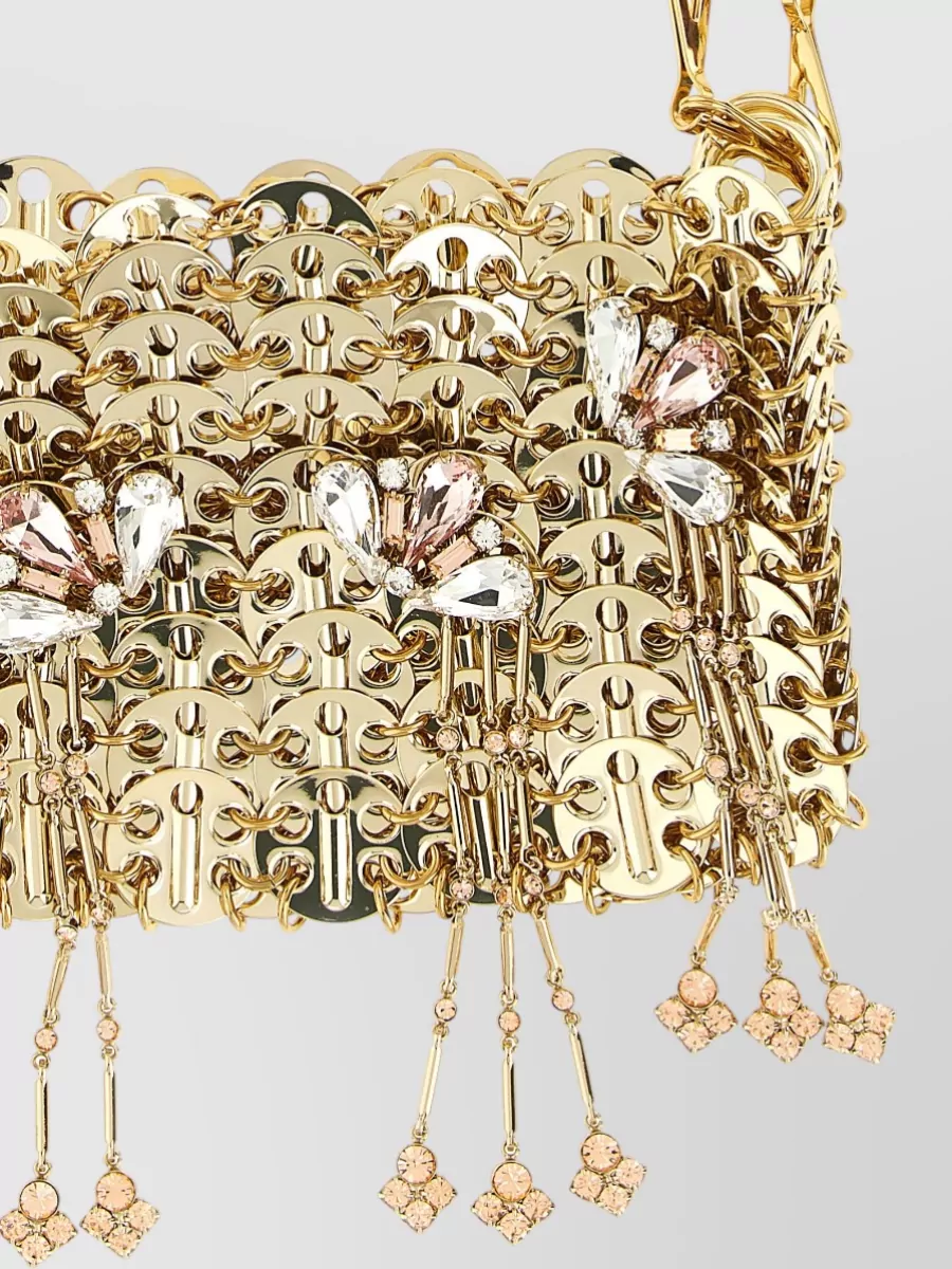 Paco Rabanne 1969 Chain Mail Nano Crystal-Embellished Clutch Bag