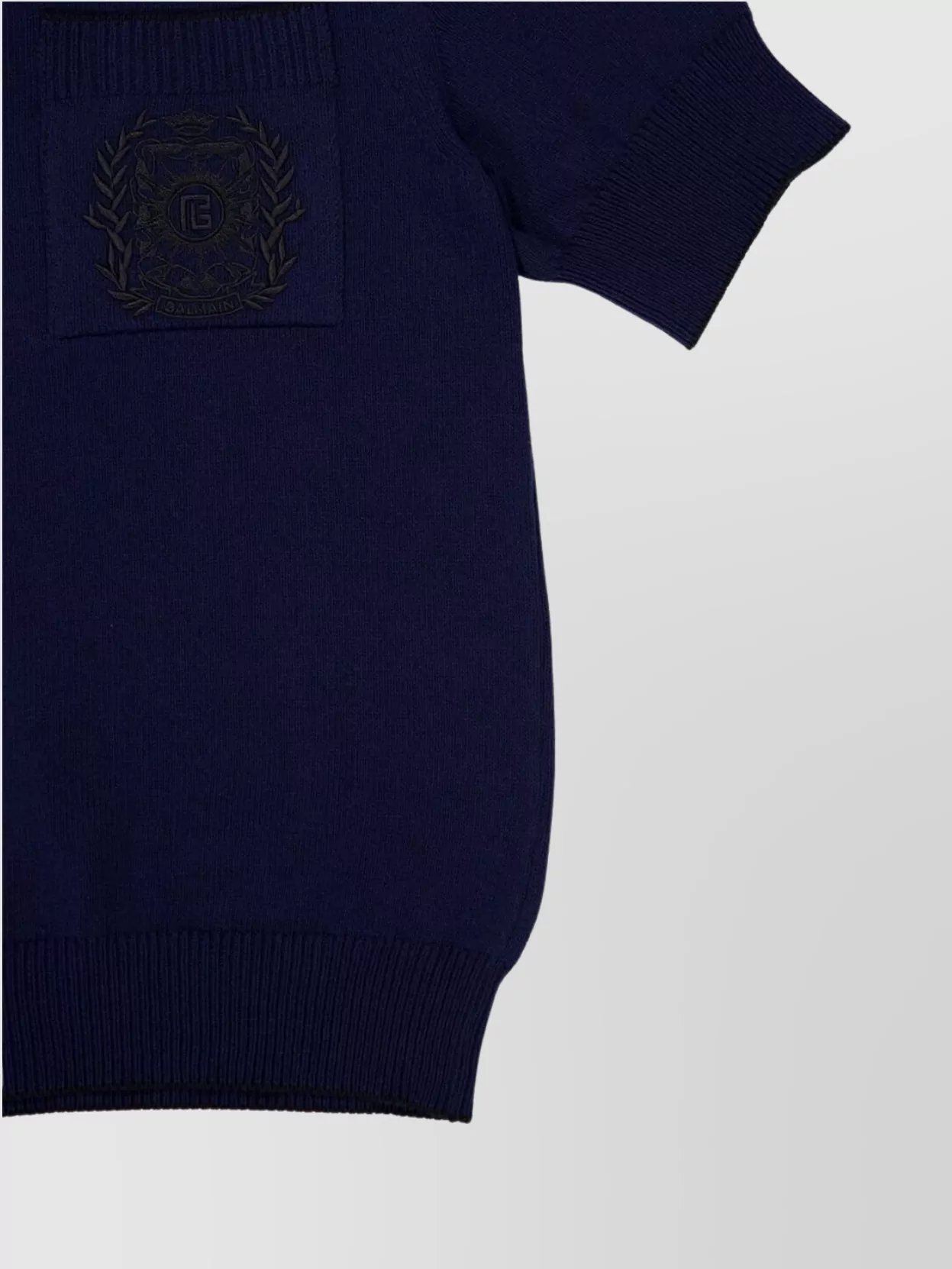 Balmain Pocketed Collar Cuffs Hem Polo Shirt