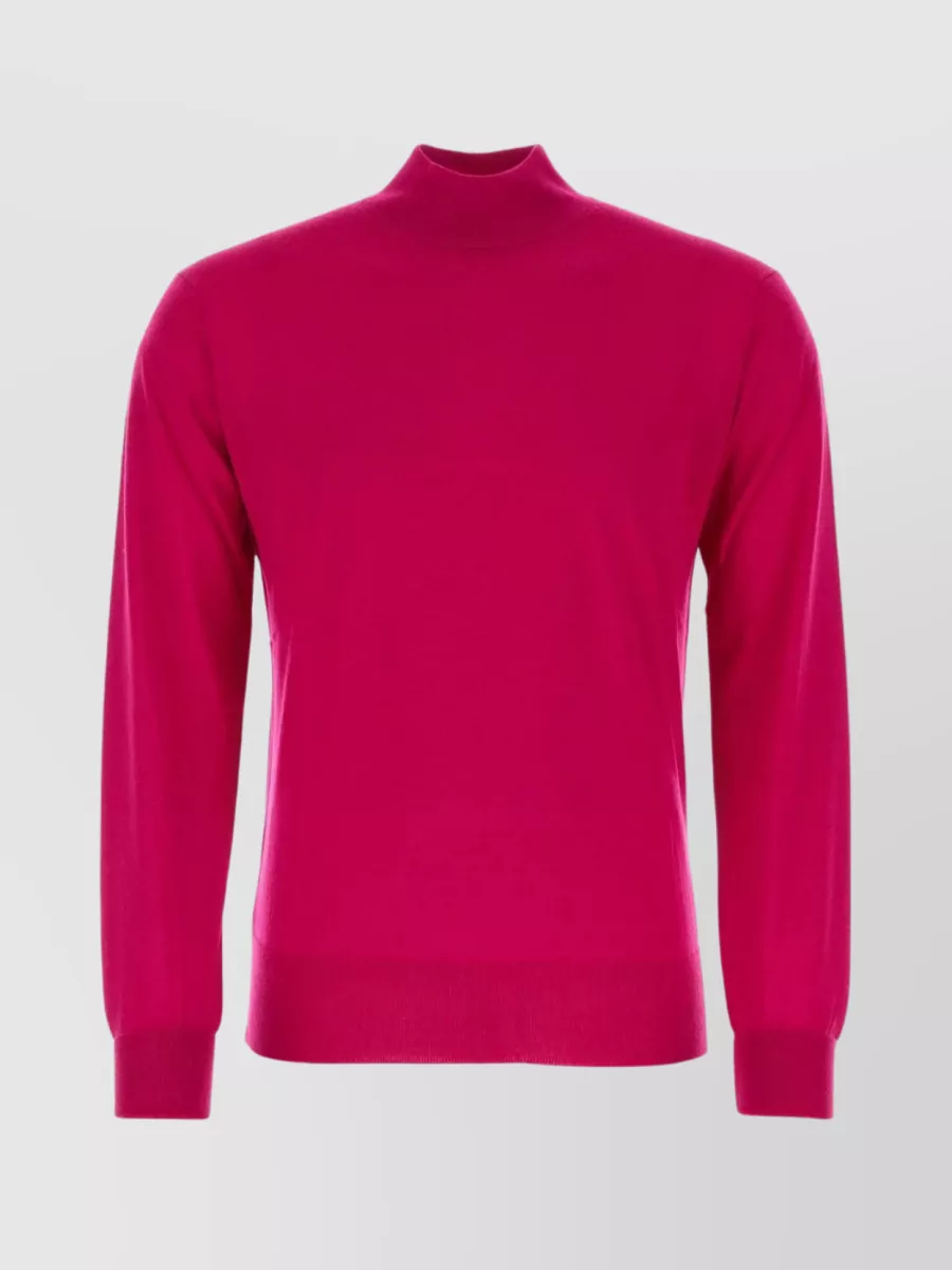 Shop Pt Torino Versatile Ribbed Wool Sweater In Pink