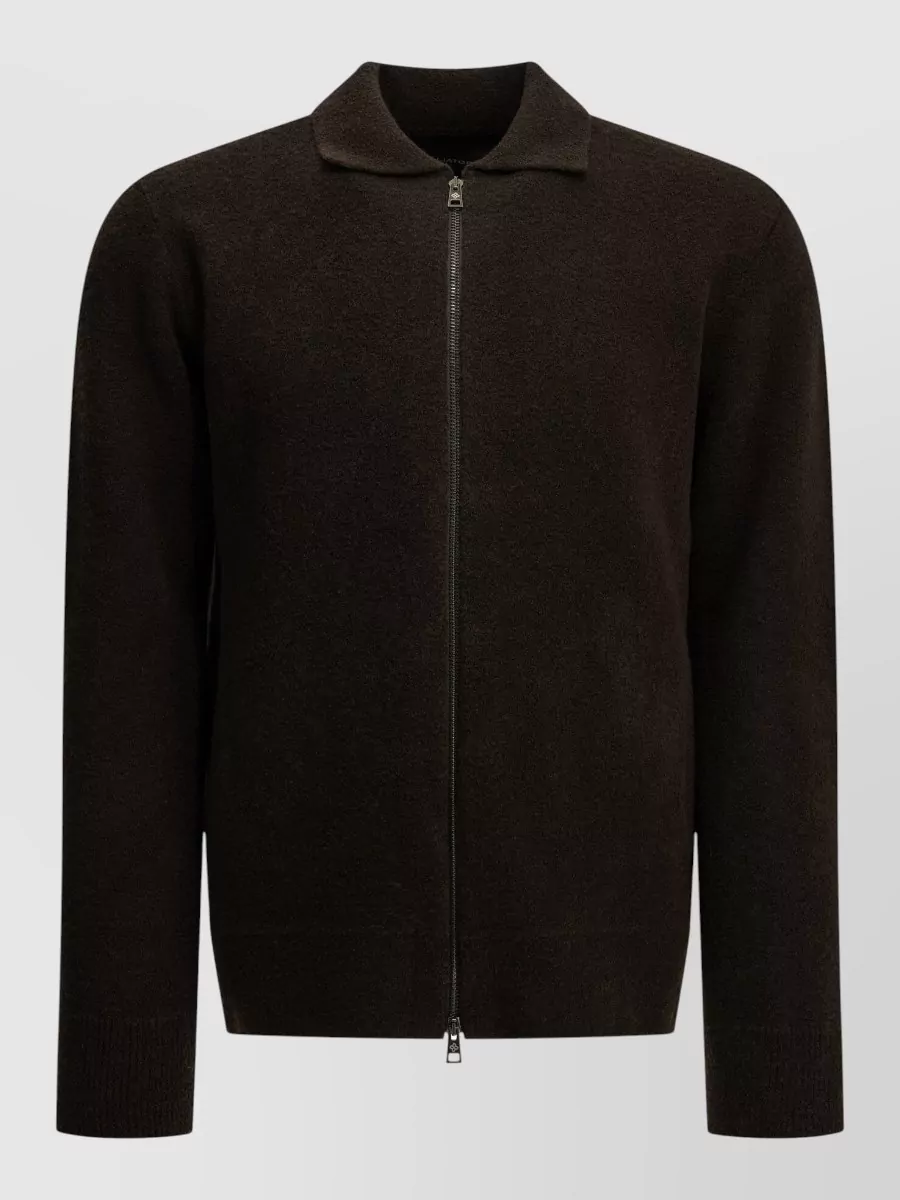 Tagliatore Virgin wool zip-up sweater