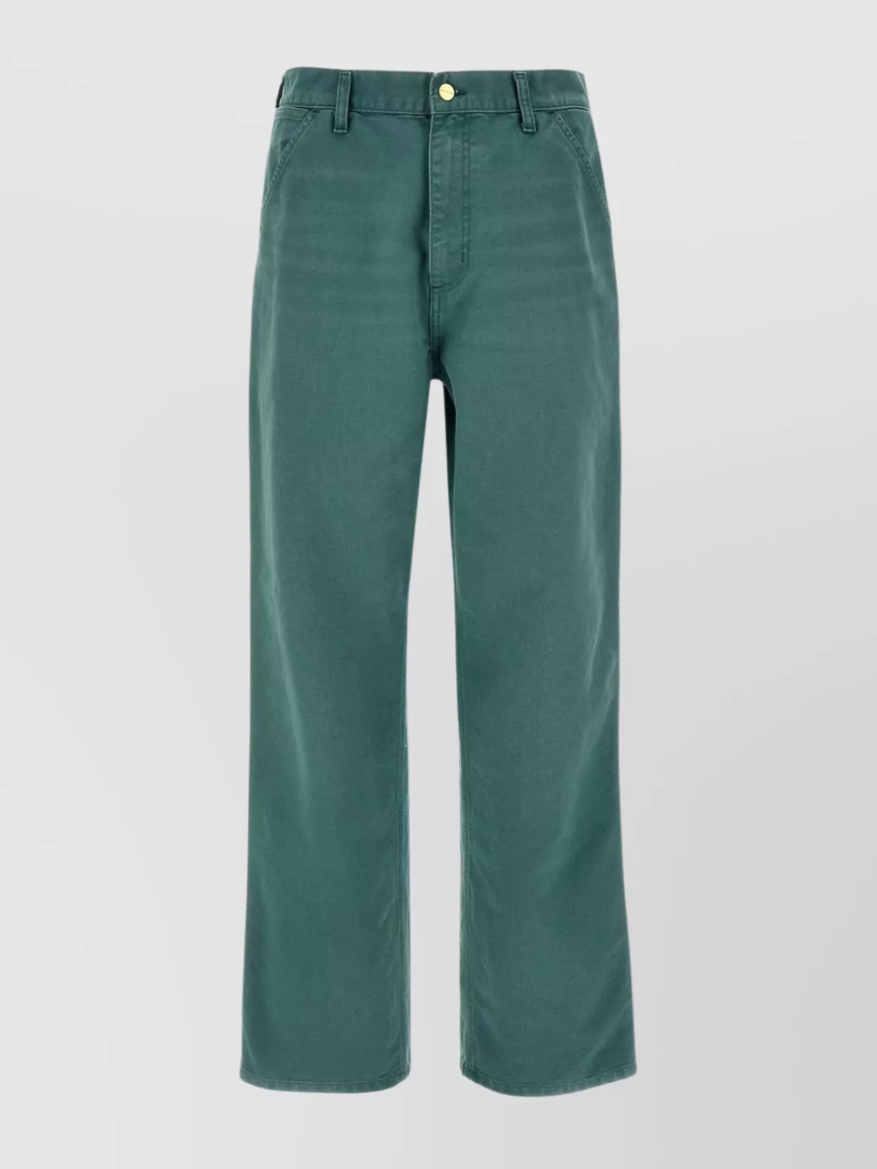 Carhartt Mens Silver Pine Brandon Wide-leg Relaxed-fit Denim Jeans In Green