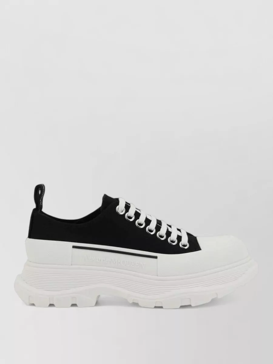 Alexander Mcqueen Rubber Platform Lace-Up Sneakers