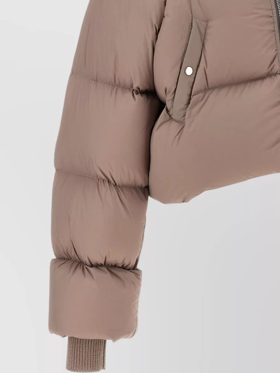 Rick Owens Down Quilted Cropped Puffer Jacket