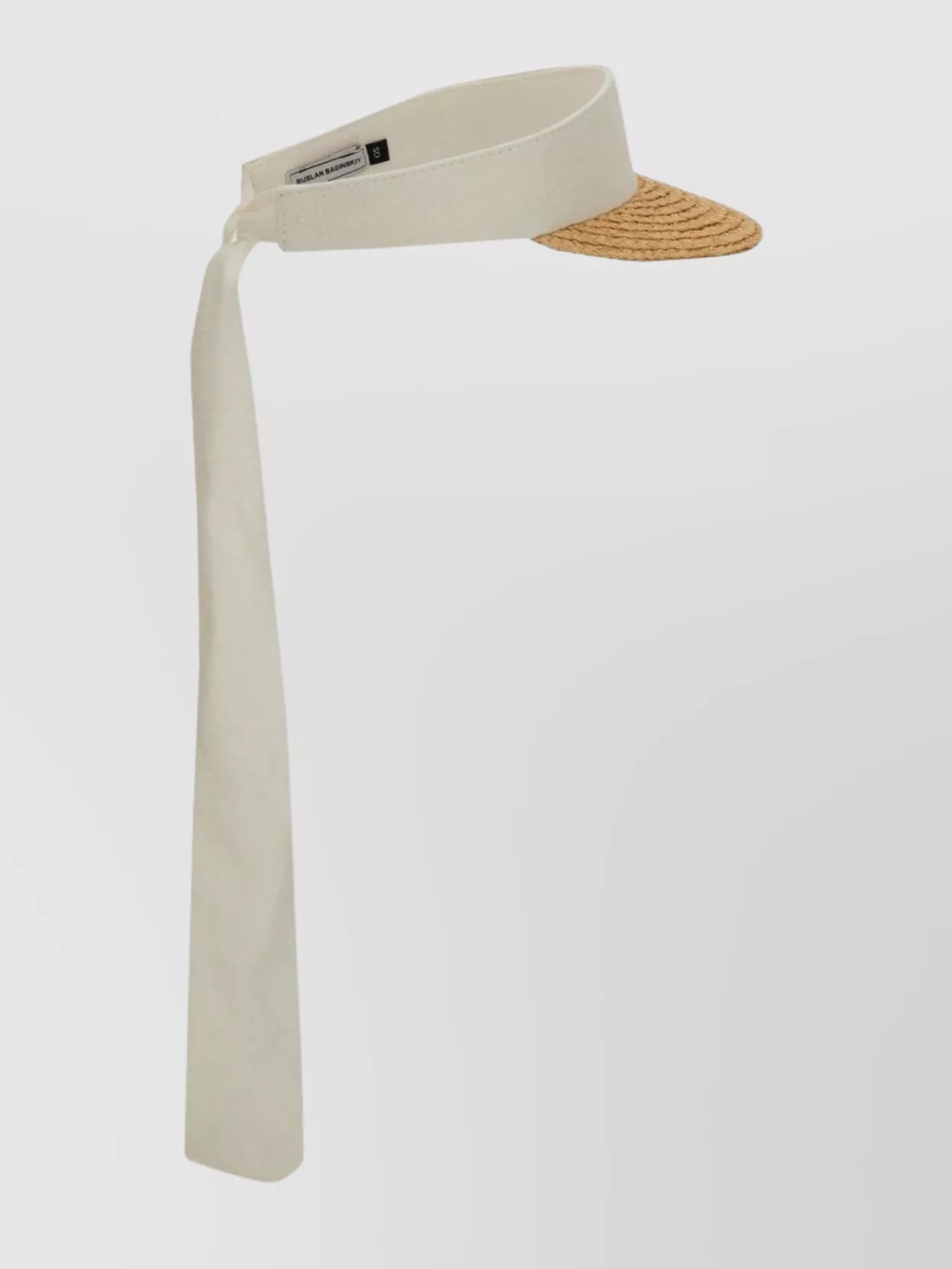 Shop Ruslan Baginskiy Linen Visor Long Tie