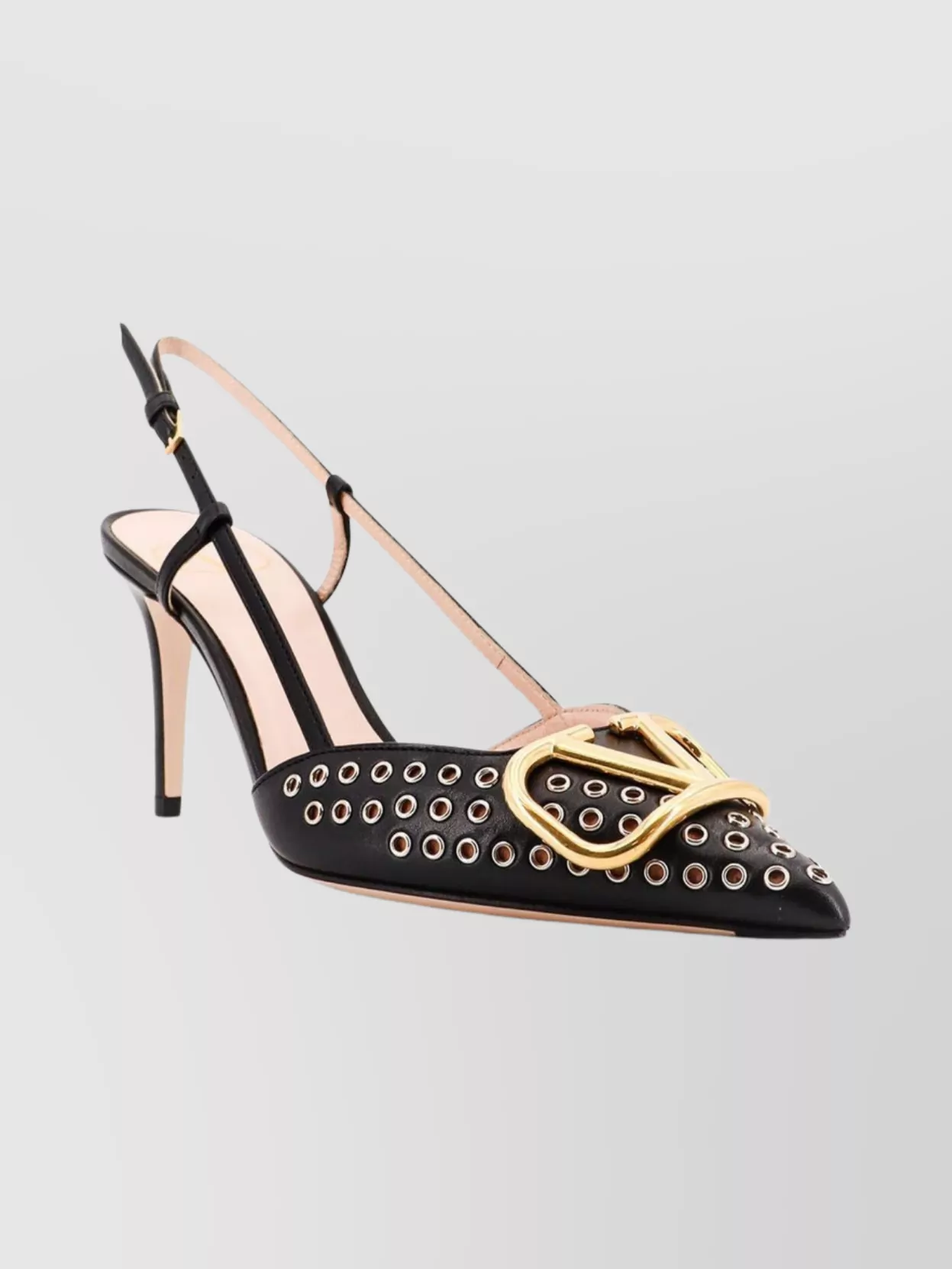 Valentino Garavani Leather Slingback Pointed Toe Pumps