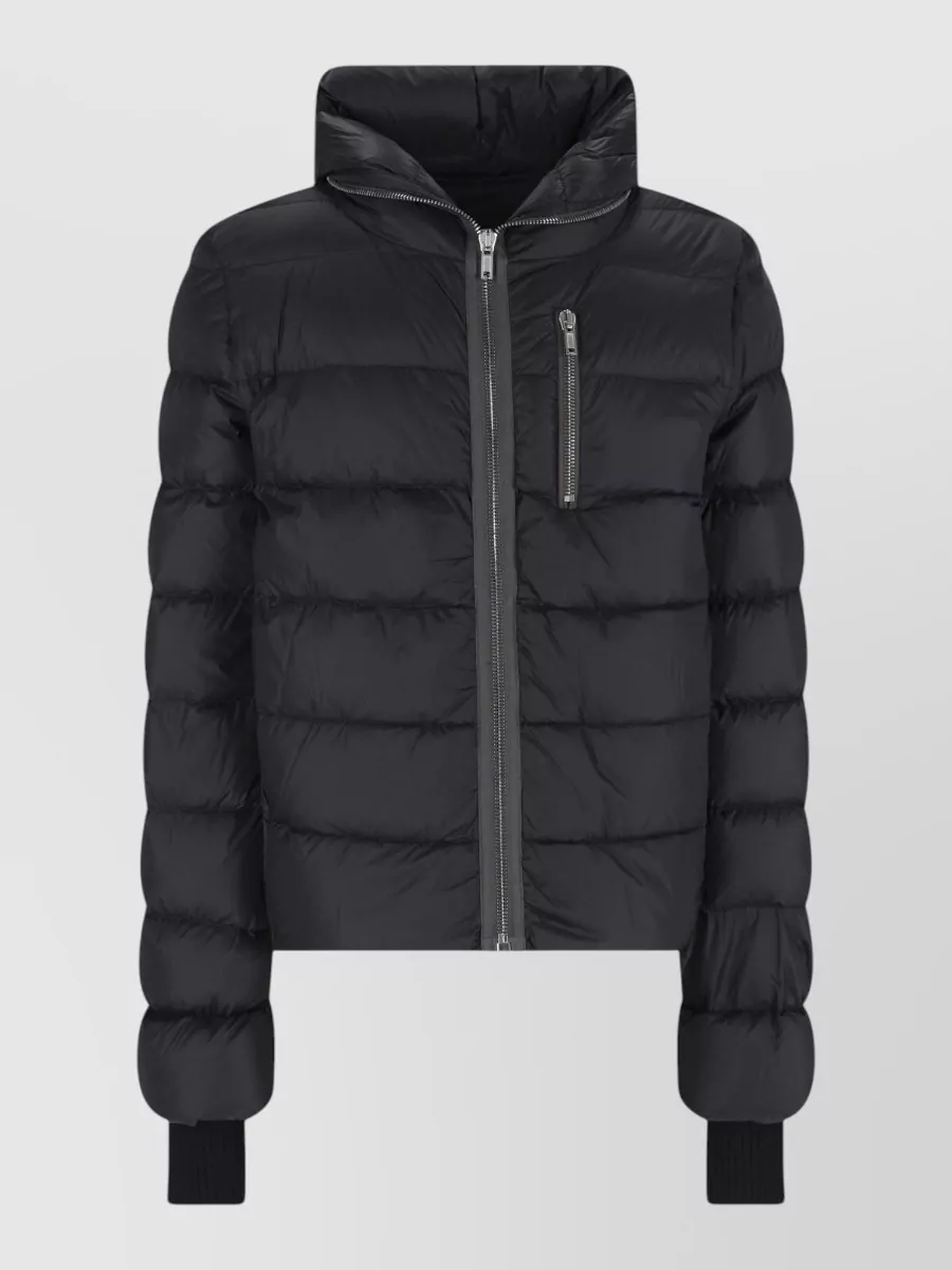 Rick Owens hooded quilted puffer jacket