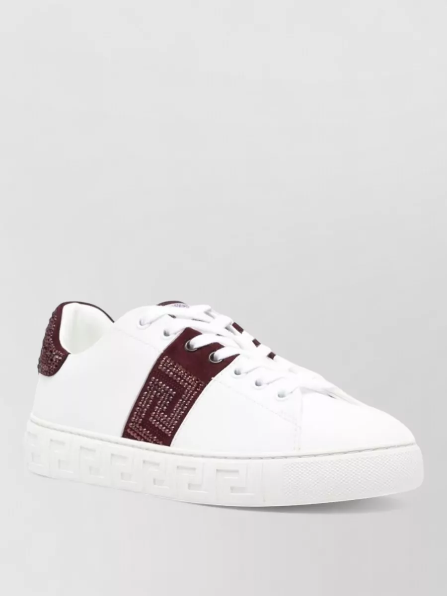 Versace Leather Low-Top Sneakers