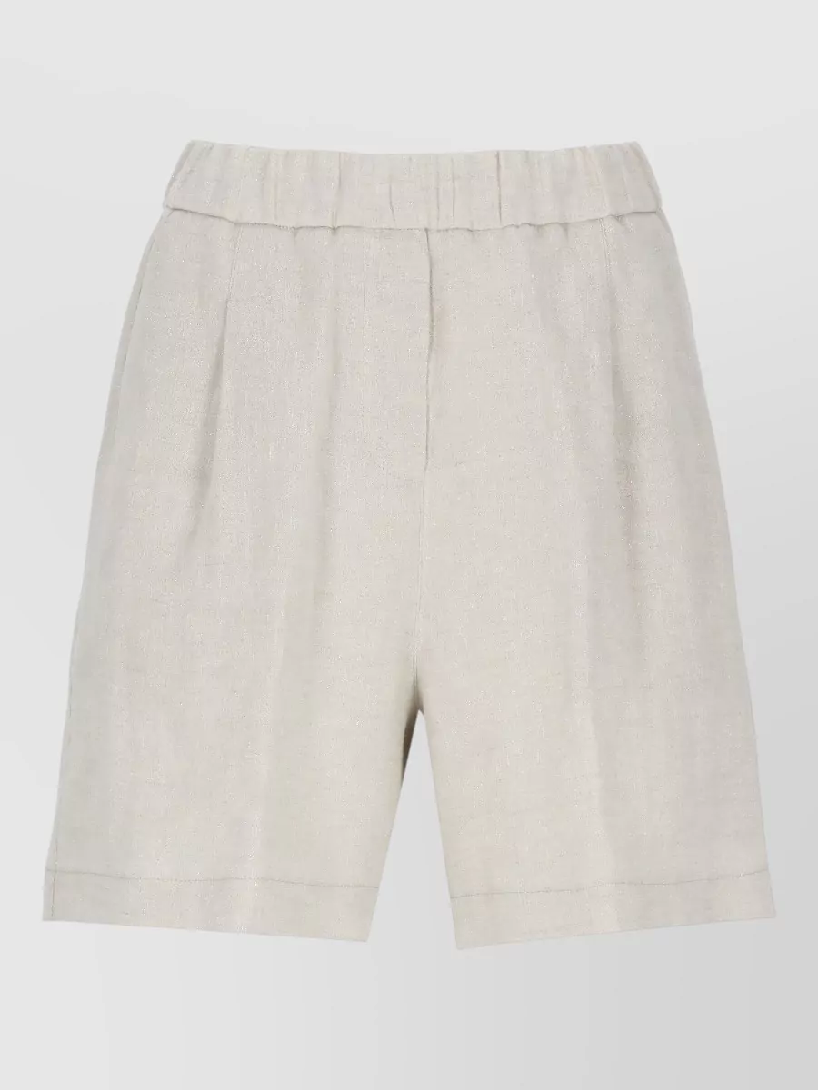 Panicale Linen Knee-Length Bermuda Shorts