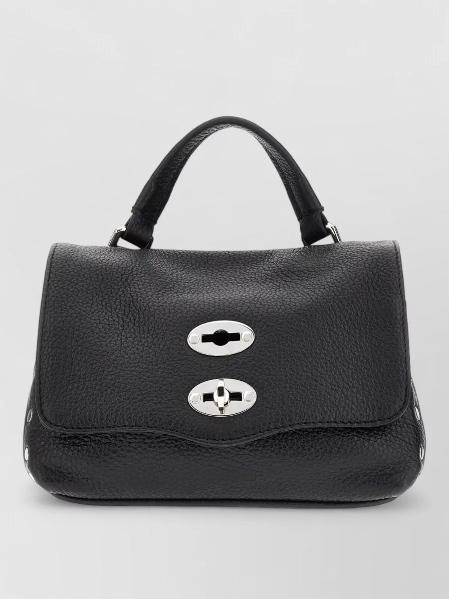 Zanellato Leather Top Handle Tote Bag