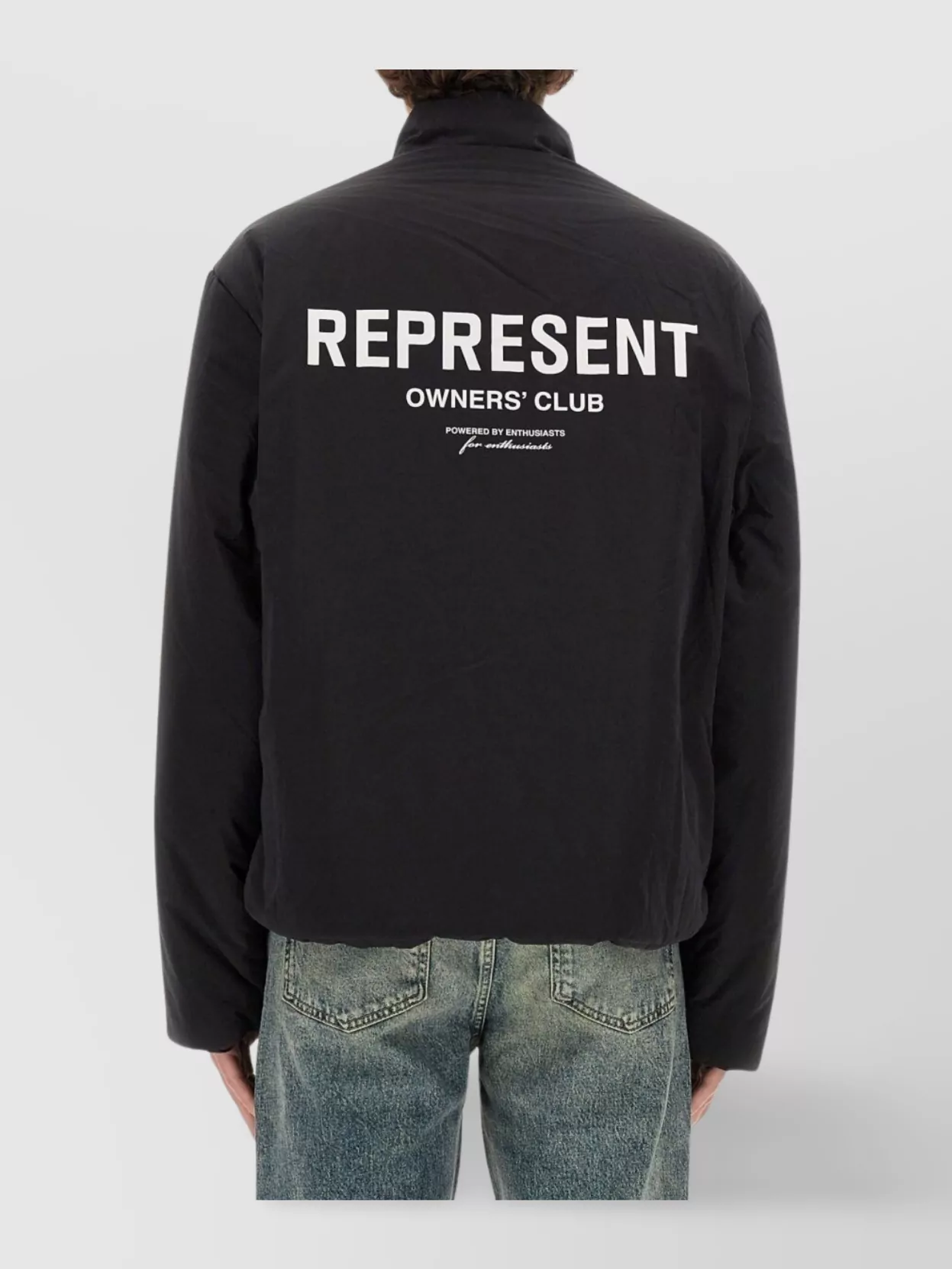Represent High Neck Jacket With Zip Closure