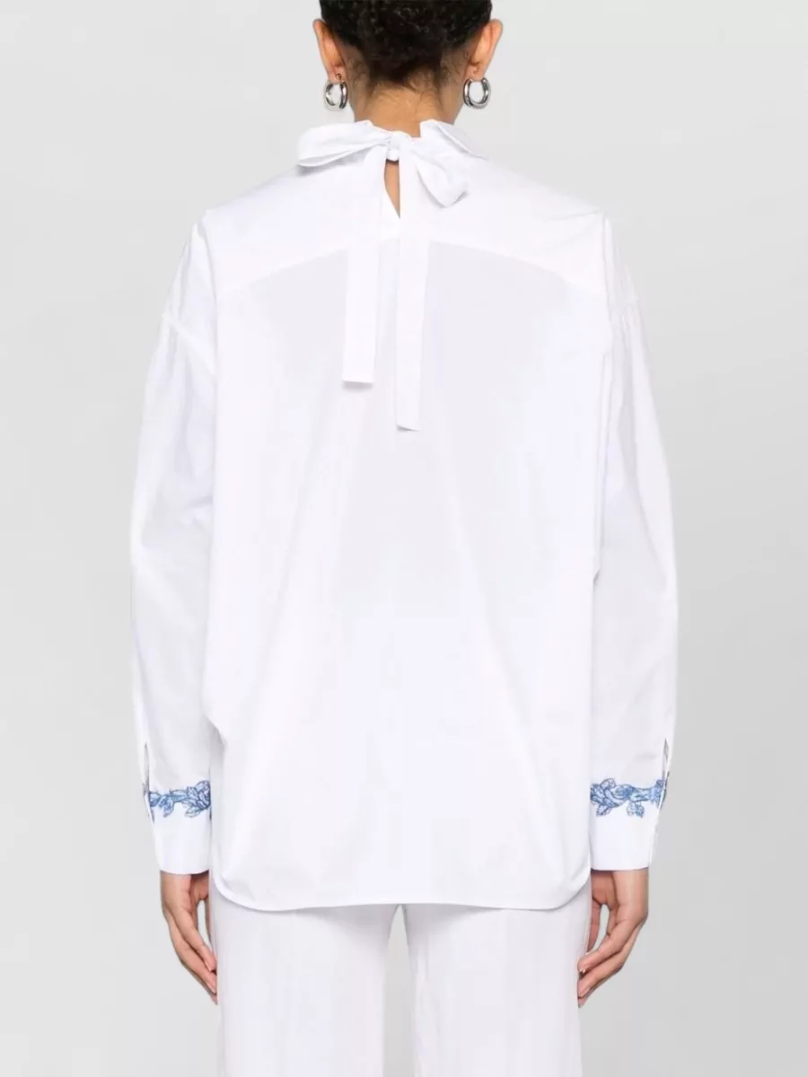 Ermanno Firenze Cotton Embroidered Blouse