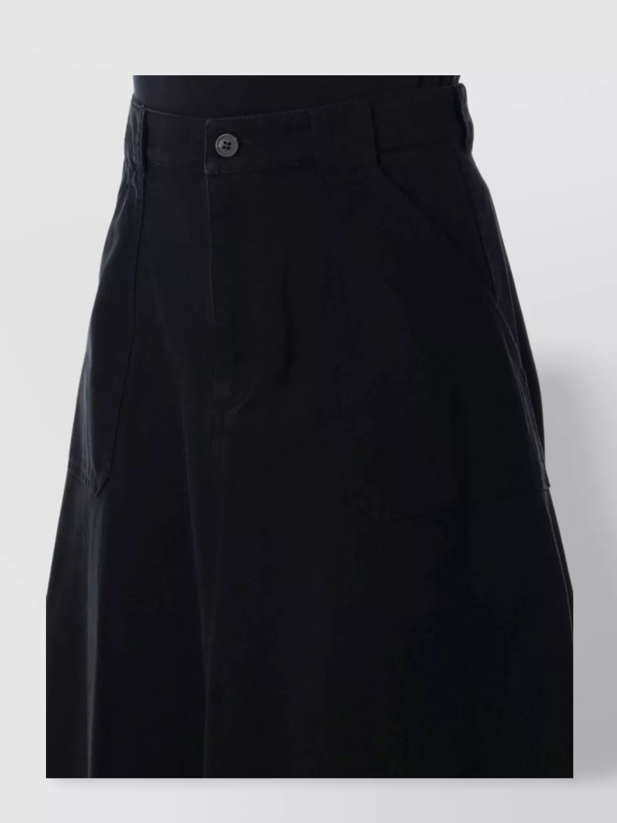 A.p.c. Laurie Flared Cotton Skirt With Large Pockets