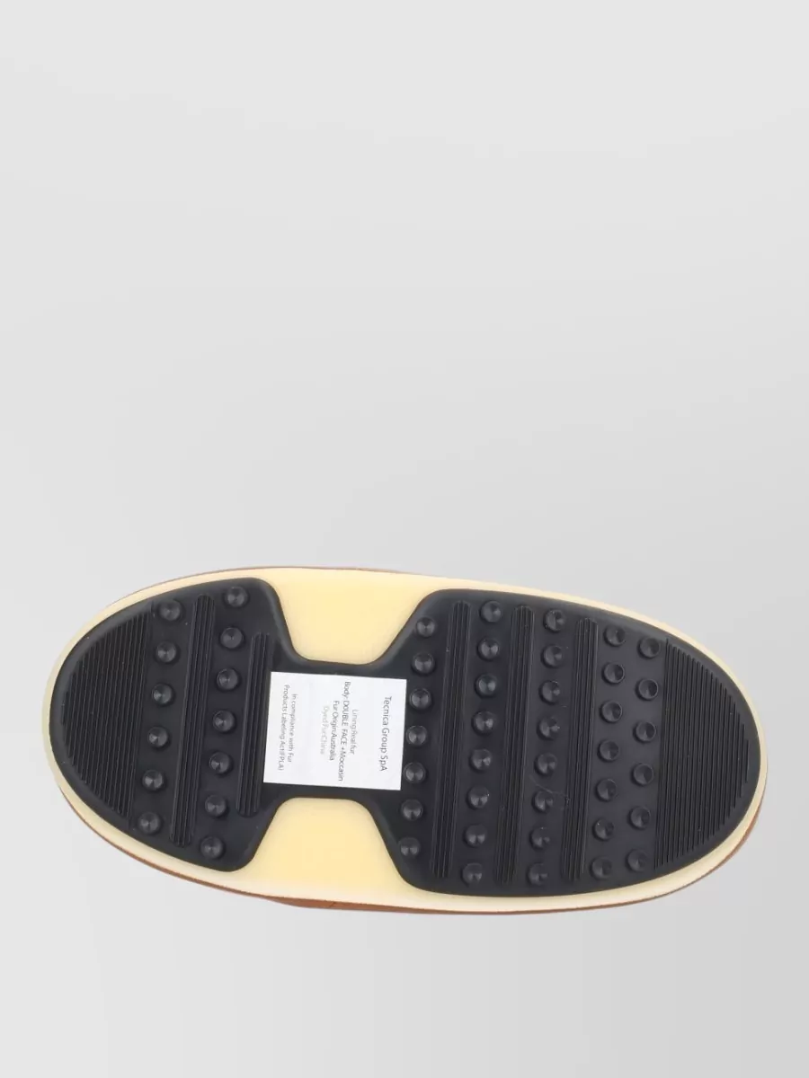 Moon Boot Leather Shearling Slippers