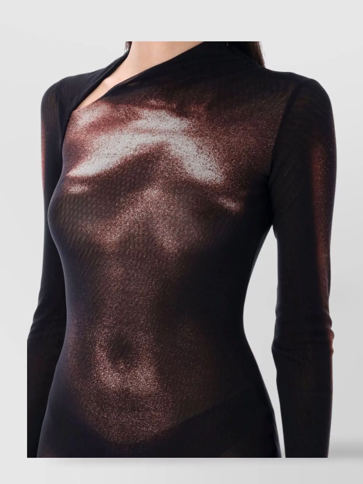 Jean Paul Gaultier Mesh Body Jumpsuit Dust