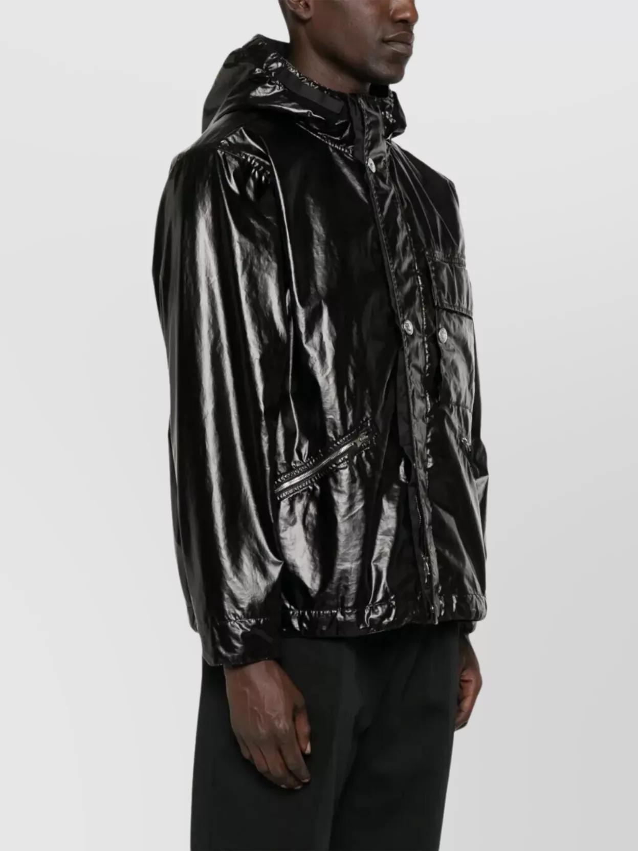 Stone Island Shiny Finish Hooded Padded Jacket