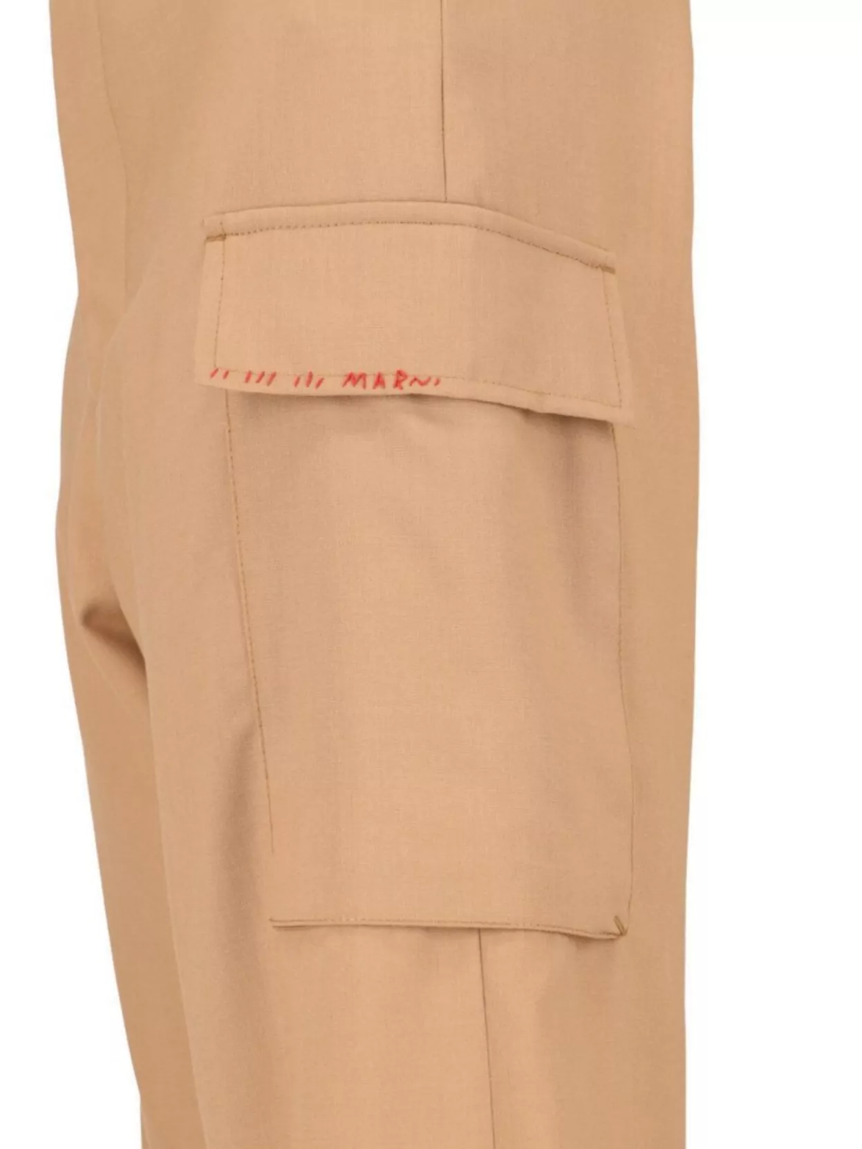 MARNI STRAIGHT TROUSERS WITH SIDE POCKET AND BELT LOOPS