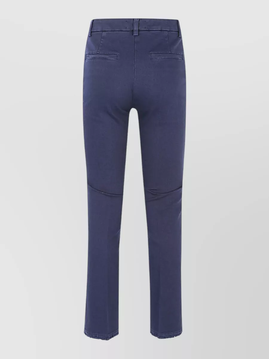 Via Masini 80 Cotton Straight-Leg Trousers
