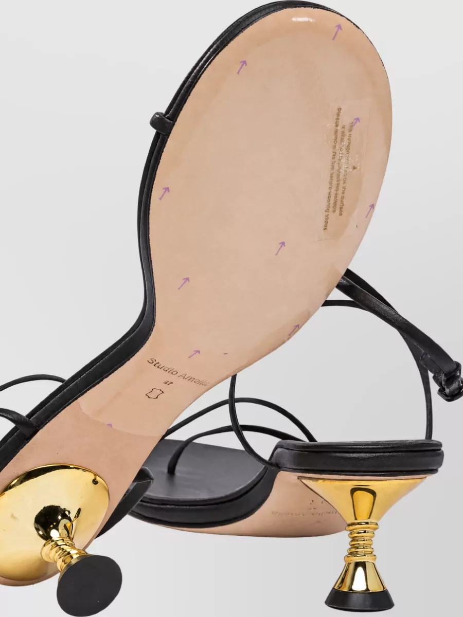 Studio Amelia Leather Helix 50Mm Sandals