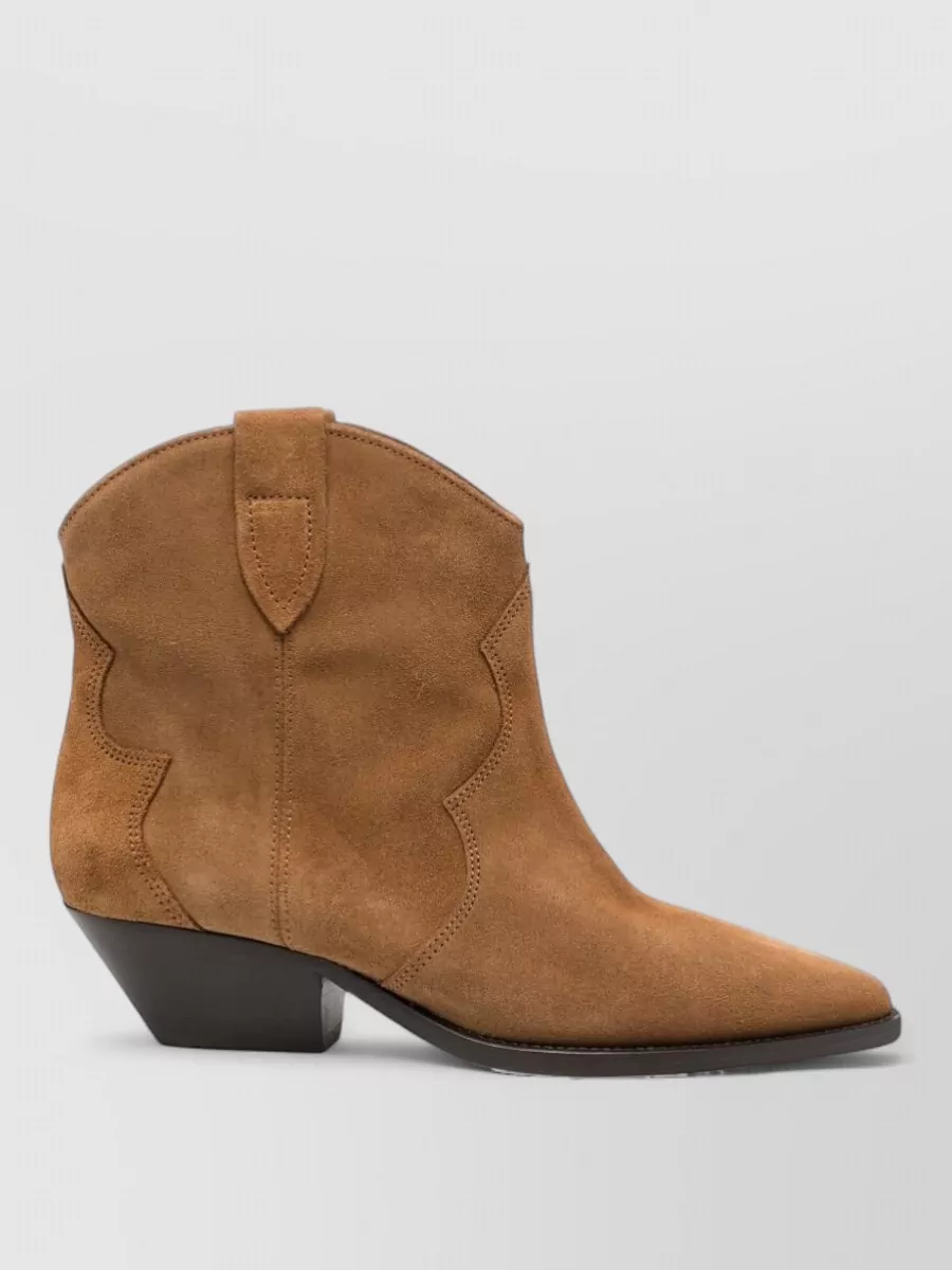 Isabel Marant Suede Leather Cowboy Boots
