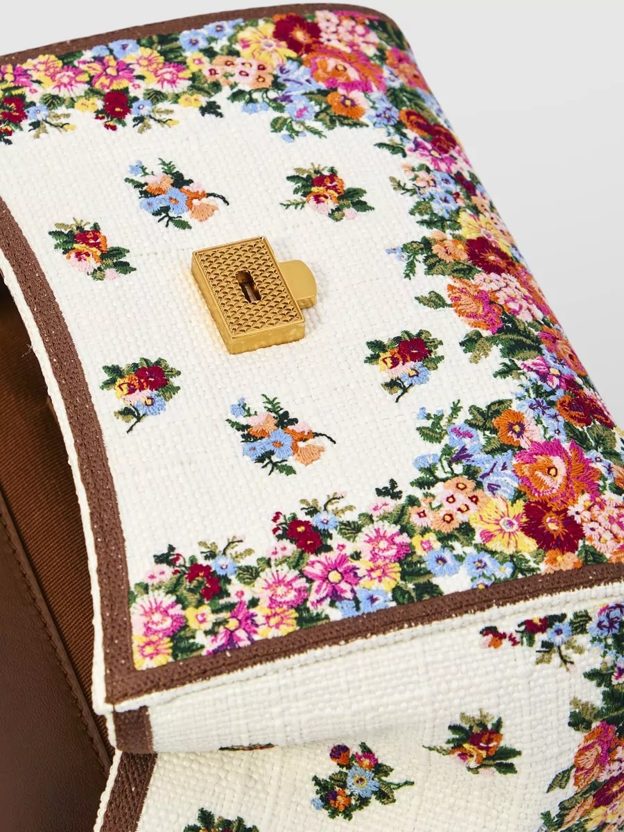 Dolce&Gabbana Sicily Medium Tote Bag Floral Embroidery