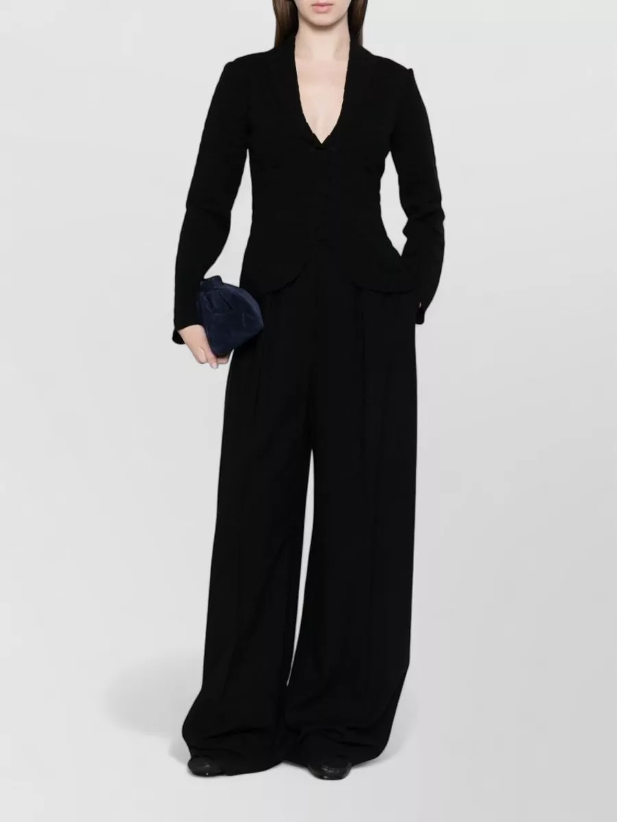 Emporio Armani Textured Single-Breasted Blazer Jacket