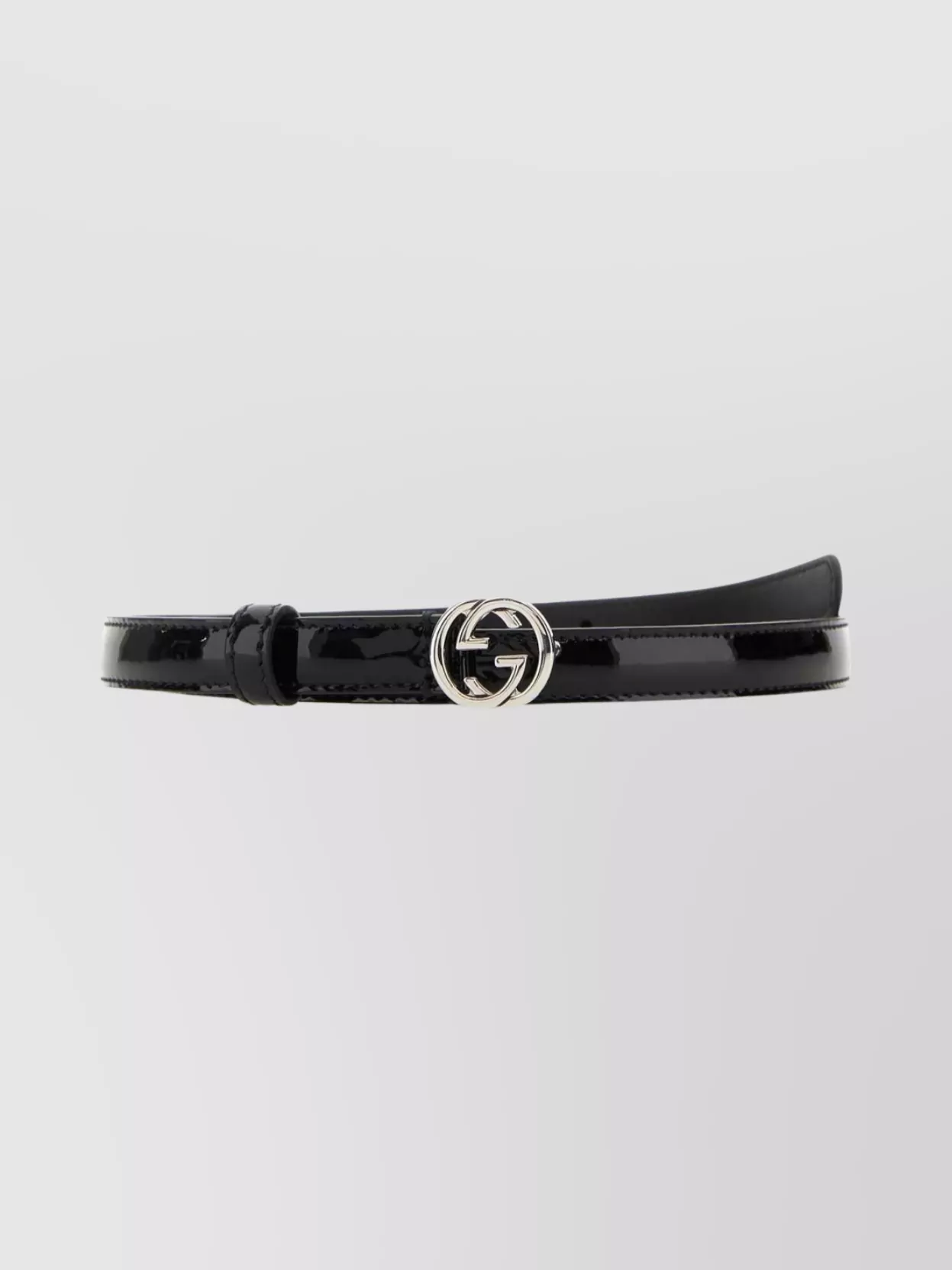 Gucci Adjustable Leather Belt Metal Buckle