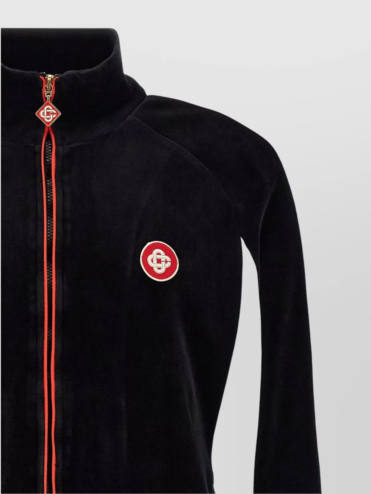 Casablanca High Collar Sweatshirt Featuring Contrast Panels