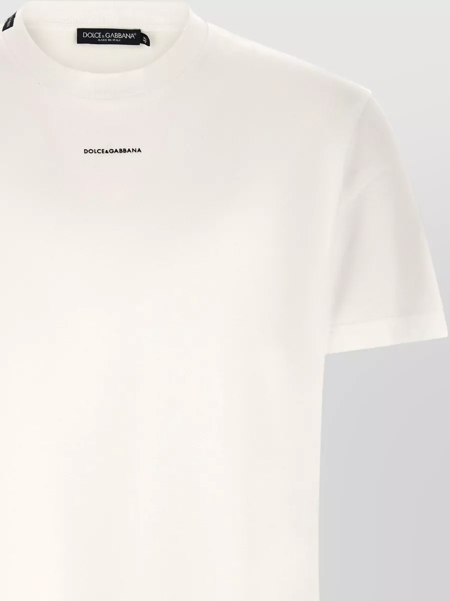 Dolce&Gabbana Cotton Crew Neck Short-Sleeve T-Shirt