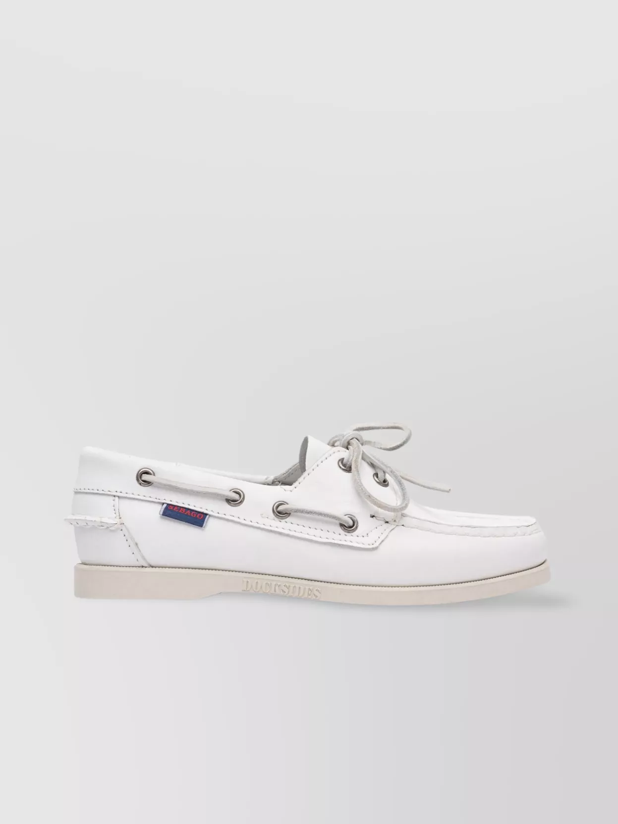 Sebago Slip-on Shoes With Rubber Sole And Metal Eyelets