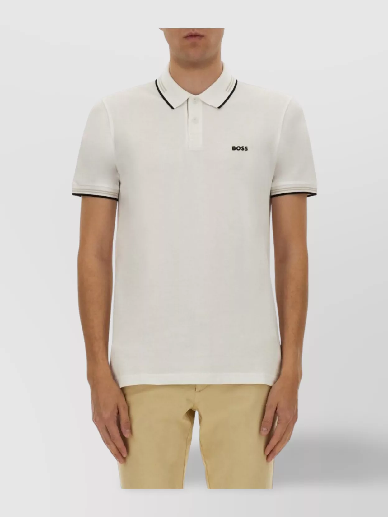 Boss "Paul" Polo Shirt With Polo Collar