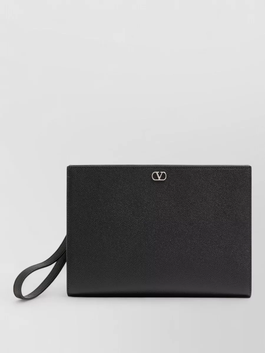 Valentino leather clutch bag