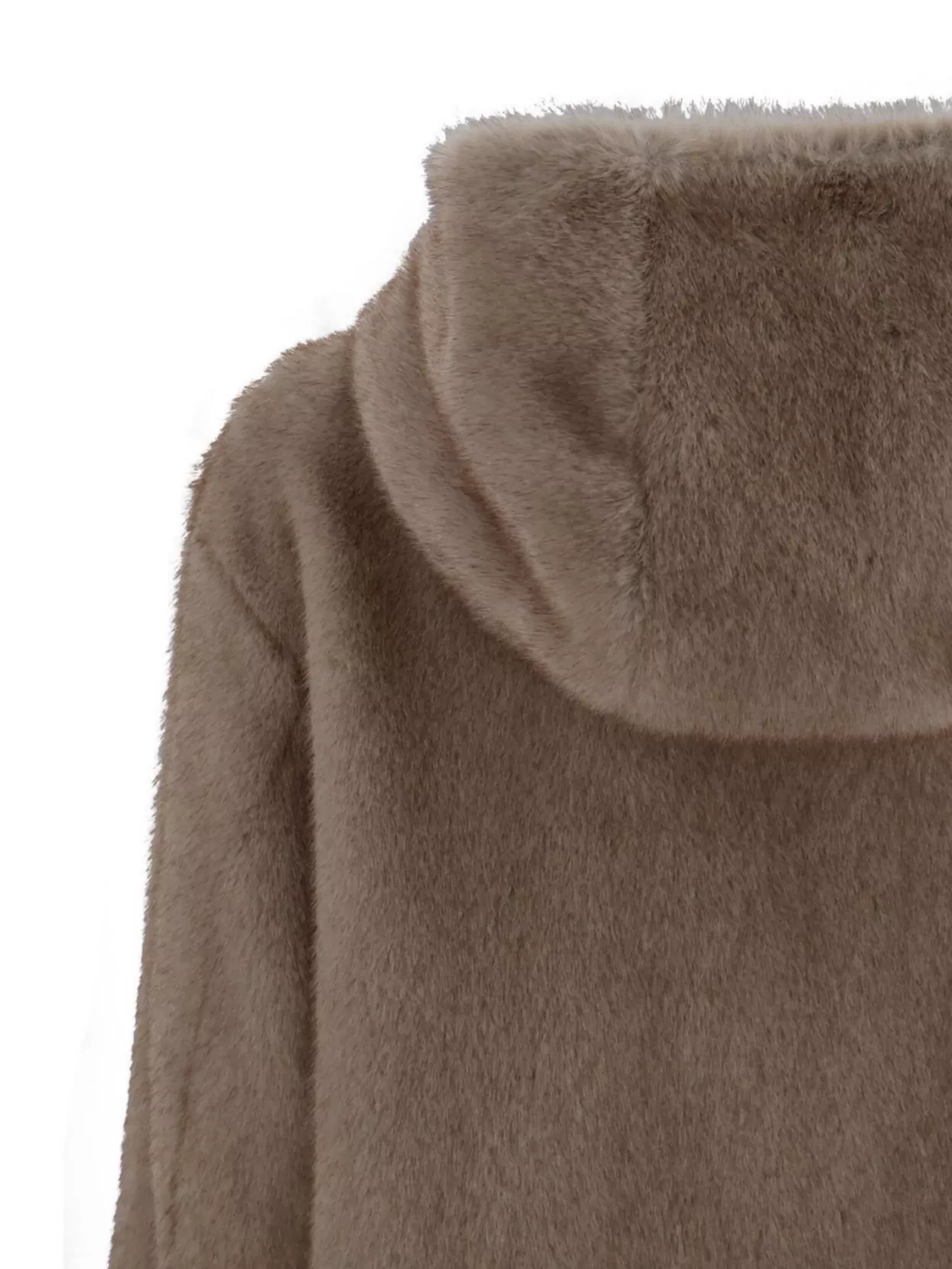 Parosh Cozy Faux Fur Hooded Jacket