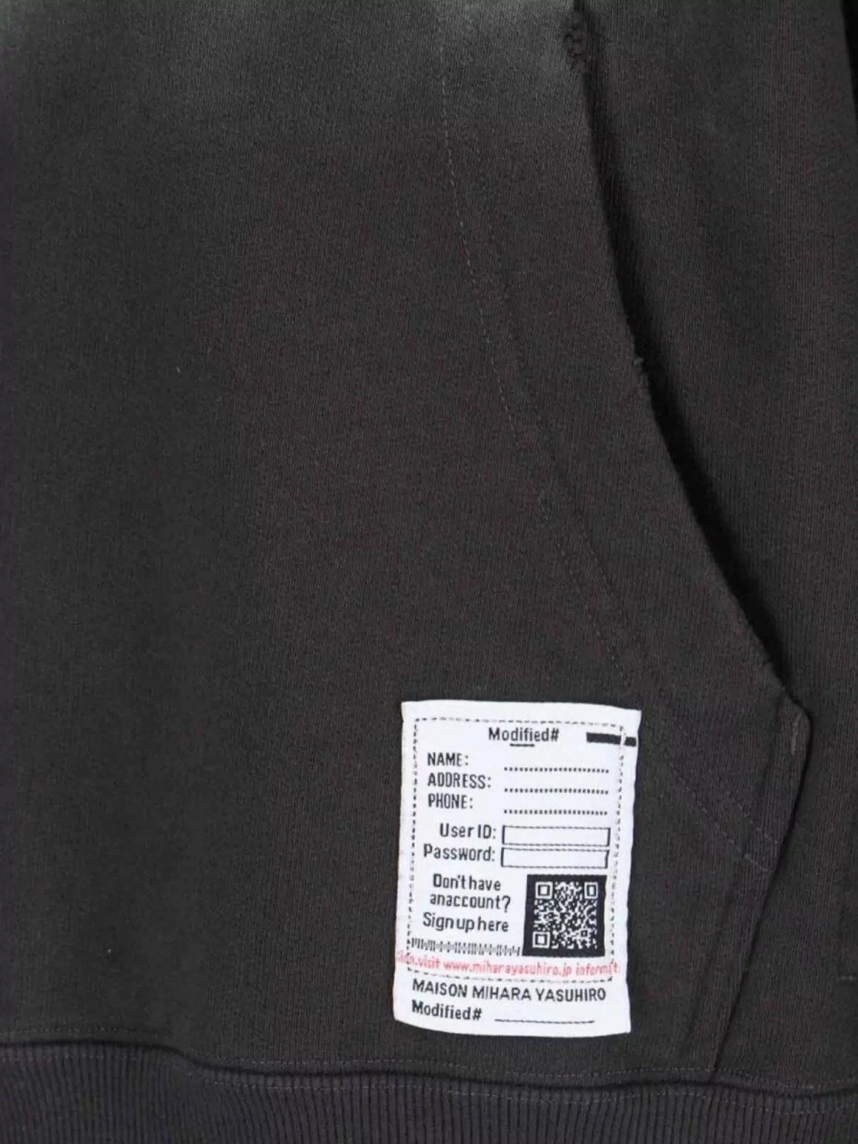 Miharayasuhiro Hooded Graphic Sweatshirt Kangaroo Pocket In Black
