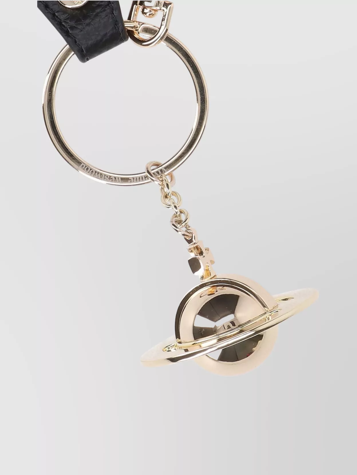 Vivienne Westwood 3d Orb Keyring In Black