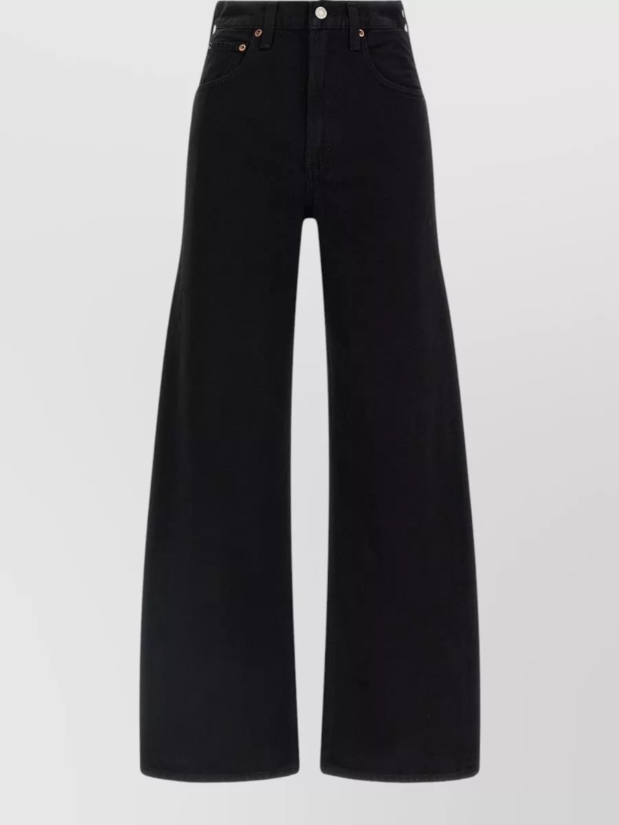 Agolde Denim Mid-Rise Tapered Jeans