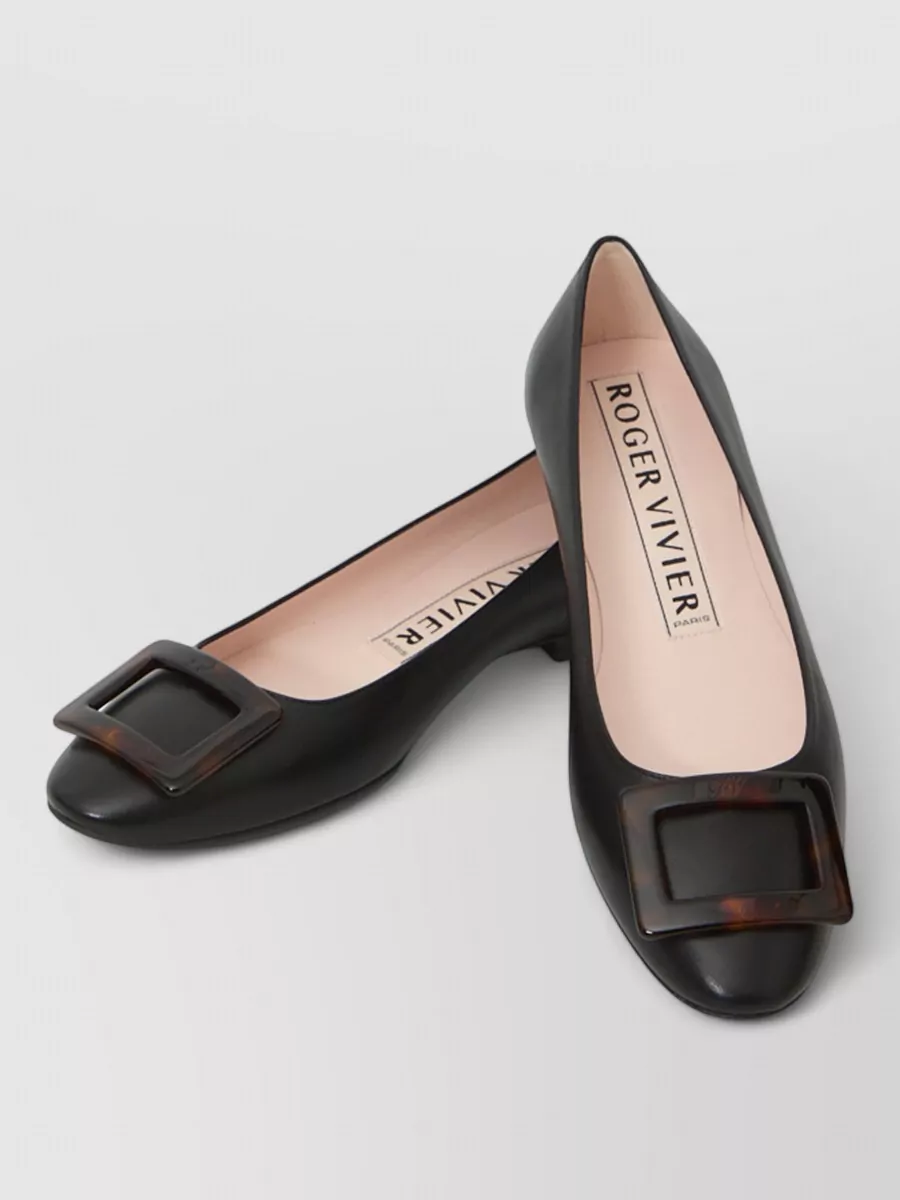 Roger Vivier Leather Ballerina Shoes
